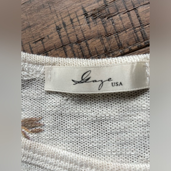 Gaze USA Short Sleeve Top Size Medium - Picture 5 of 13